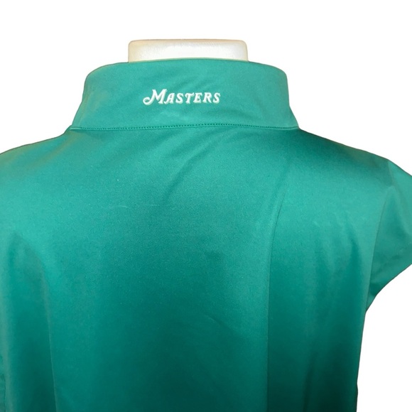 Men Masters tech quarter zip green golf vest size XL - Picture 5 of 7